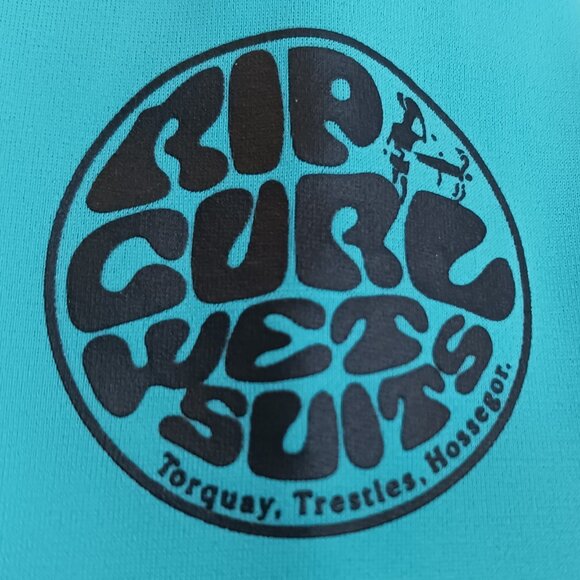 Youth Rip Curl Swim Shirt – Aqua & Navy, Size Approx. 10–12 - Picture 4 of 7